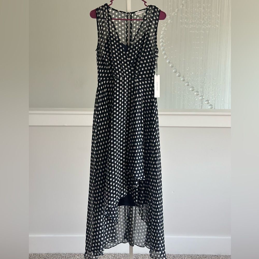 Calvin Klein Polka dot Sleeveless midi dress - Picture 4 of 8